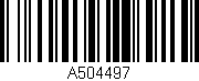 Código de barras (EAN, GTIN, SKU, ISBN): 'A504497'