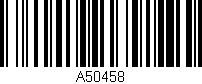 Código de barras (EAN, GTIN, SKU, ISBN): 'A50458'