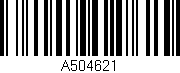 Código de barras (EAN, GTIN, SKU, ISBN): 'A504621'