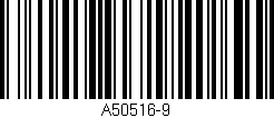 Código de barras (EAN, GTIN, SKU, ISBN): 'A50516-9'