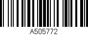 Código de barras (EAN, GTIN, SKU, ISBN): 'A505772'