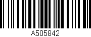 Código de barras (EAN, GTIN, SKU, ISBN): 'A505842'