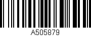 Código de barras (EAN, GTIN, SKU, ISBN): 'A505879'