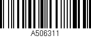 Código de barras (EAN, GTIN, SKU, ISBN): 'A506311'