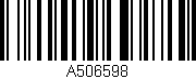Código de barras (EAN, GTIN, SKU, ISBN): 'A506598'