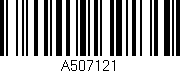 Código de barras (EAN, GTIN, SKU, ISBN): 'A507121'