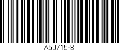 Código de barras (EAN, GTIN, SKU, ISBN): 'A50715-8'