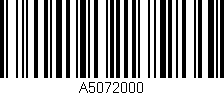Código de barras (EAN, GTIN, SKU, ISBN): 'A5072000'