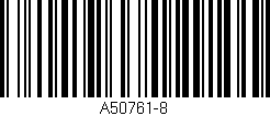 Código de barras (EAN, GTIN, SKU, ISBN): 'A50761-8'