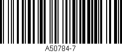 Código de barras (EAN, GTIN, SKU, ISBN): 'A50784-7'