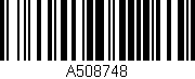 Código de barras (EAN, GTIN, SKU, ISBN): 'A508748'