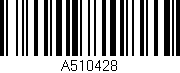 Código de barras (EAN, GTIN, SKU, ISBN): 'A510428'