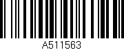 Código de barras (EAN, GTIN, SKU, ISBN): 'A511563'