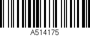 Código de barras (EAN, GTIN, SKU, ISBN): 'A514175'