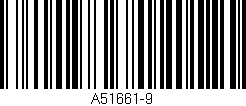 Código de barras (EAN, GTIN, SKU, ISBN): 'A51661-9'