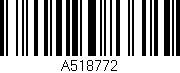 Código de barras (EAN, GTIN, SKU, ISBN): 'A518772'