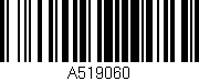 Código de barras (EAN, GTIN, SKU, ISBN): 'A519060'