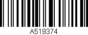 Código de barras (EAN, GTIN, SKU, ISBN): 'A519374'