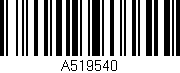 Código de barras (EAN, GTIN, SKU, ISBN): 'A519540'