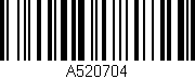 Código de barras (EAN, GTIN, SKU, ISBN): 'A520704'