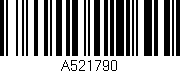 Código de barras (EAN, GTIN, SKU, ISBN): 'A521790'