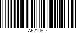 Código de barras (EAN, GTIN, SKU, ISBN): 'A52196-7'