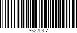 Código de barras (EAN, GTIN, SKU, ISBN): 'A52206-7'