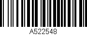 Código de barras (EAN, GTIN, SKU, ISBN): 'A522548'