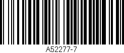 Código de barras (EAN, GTIN, SKU, ISBN): 'A52277-7'