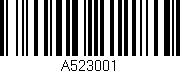 Código de barras (EAN, GTIN, SKU, ISBN): 'A523001'