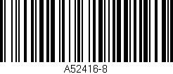 Código de barras (EAN, GTIN, SKU, ISBN): 'A52416-8'