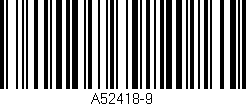 Código de barras (EAN, GTIN, SKU, ISBN): 'A52418-9'