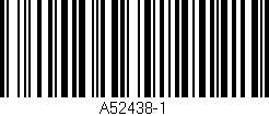 Código de barras (EAN, GTIN, SKU, ISBN): 'A52438-1'