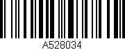 Código de barras (EAN, GTIN, SKU, ISBN): 'A528034'