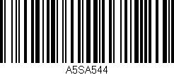 Código de barras (EAN, GTIN, SKU, ISBN): 'A5SA544'