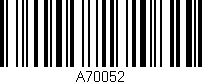 Código de barras (EAN, GTIN, SKU, ISBN): 'A70052'
