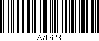 Código de barras (EAN, GTIN, SKU, ISBN): 'A70623'