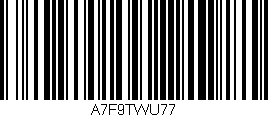 Código de barras (EAN, GTIN, SKU, ISBN): 'A7F9TWU77'