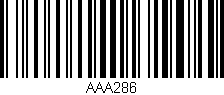 Código de barras (EAN, GTIN, SKU, ISBN): 'AAA286'