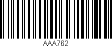 Código de barras (EAN, GTIN, SKU, ISBN): 'AAA762'