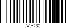 Código de barras (EAN, GTIN, SKU, ISBN): 'AAA763'