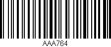 Código de barras (EAN, GTIN, SKU, ISBN): 'AAA764'