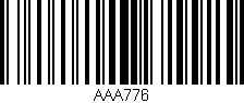 Código de barras (EAN, GTIN, SKU, ISBN): 'AAA776'