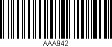 Código de barras (EAN, GTIN, SKU, ISBN): 'AAA942'