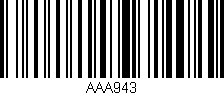 Código de barras (EAN, GTIN, SKU, ISBN): 'AAA943'