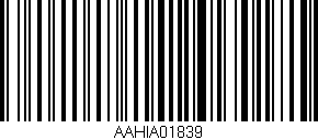 Código de barras (EAN, GTIN, SKU, ISBN): 'AAHIA01839'