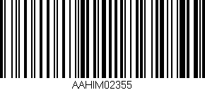 Código de barras (EAN, GTIN, SKU, ISBN): 'AAHIM02355'