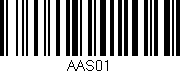 Código de barras (EAN, GTIN, SKU, ISBN): 'AAS01'