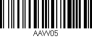 Código de barras (EAN, GTIN, SKU, ISBN): 'AAW05'