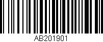 Código de barras (EAN, GTIN, SKU, ISBN): 'AB201901'